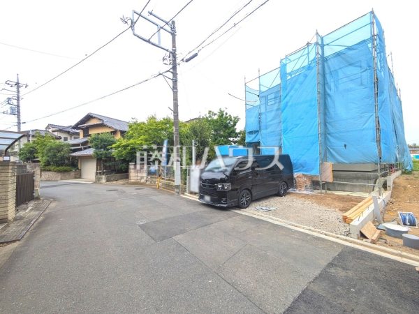 接道状況および現場風景　【所沢市大字下安松】