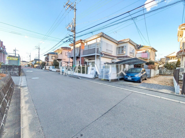 接道状況および現場風景　【日野市三沢】