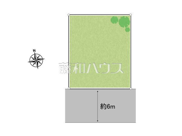 全体区画図　【三鷹市深大寺２丁目】