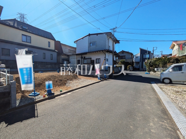 接道状況および現場風景　【新座市野寺３丁目】