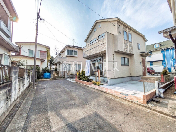 接道状況および現場風景　【東大和市上北台１丁目】
