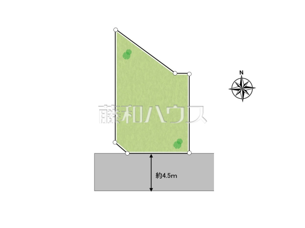 全体区画図　【東大和市上北台１丁目】
