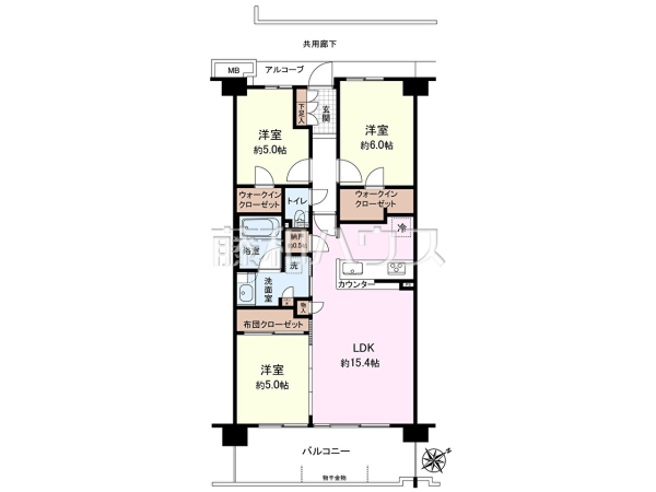 間取図　【ヴィークコート豊田】