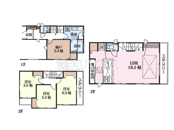 間取図　【新座市東３丁目】省エネ性能の高いZEH水準適合住宅！建物は地震に強い耐震等級３を取得しています。
