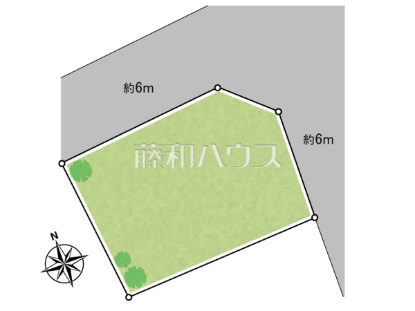 全体区画図　【所沢市大字北秋津】