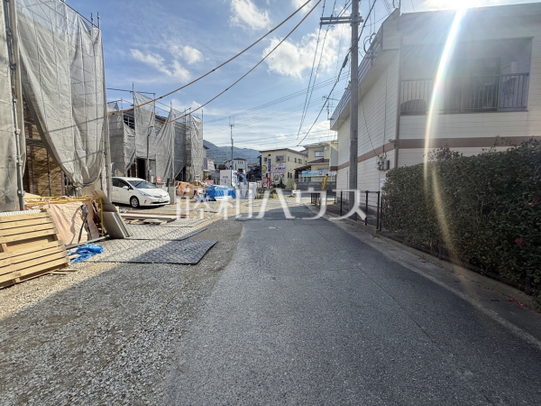接道状況および現場風景　【福岡市早良区野芥５丁目】