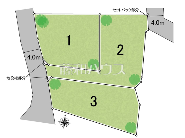 全体区画図　【福岡市早良区野芥５丁目】