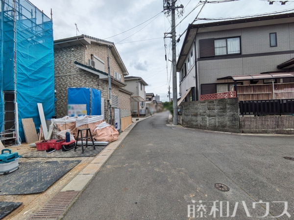 接道状況および現場風景　【小牧市大字林】