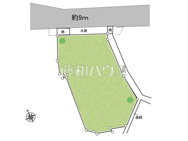 区画図　【八王子市谷野町】