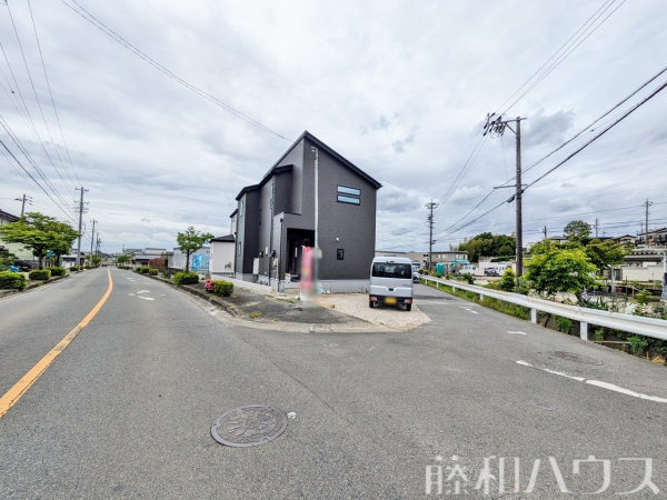 接道状況および現場風景　【小牧市大字本庄】