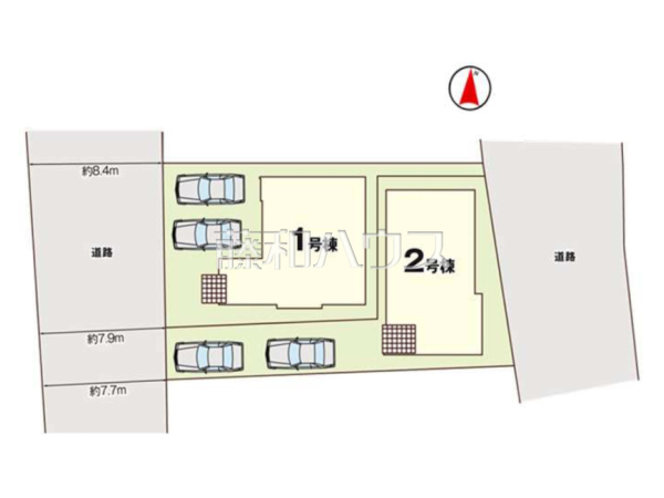 全体区画図　【福岡市早良区四箇１丁目】
