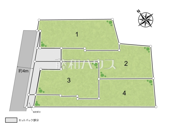 全体区画図　【東大和市芋窪１丁目】