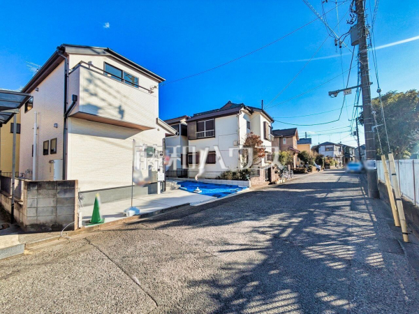 接道状況および現場風景　【武蔵村山市学園１丁目】