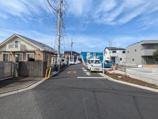 接道状況および現場風景　【練馬区南大泉１丁目】