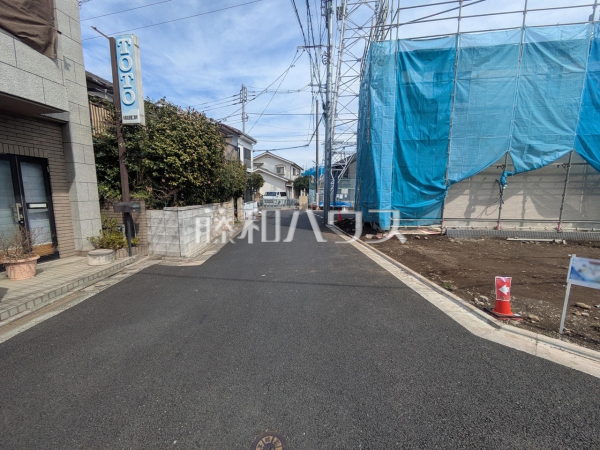 接道状況および現場風景　【練馬区南大泉１丁目】