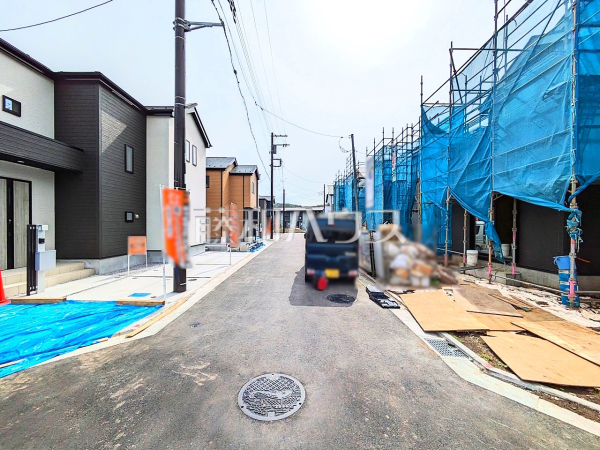 接道状況および現場風景　【昭島市拝島町５丁目】