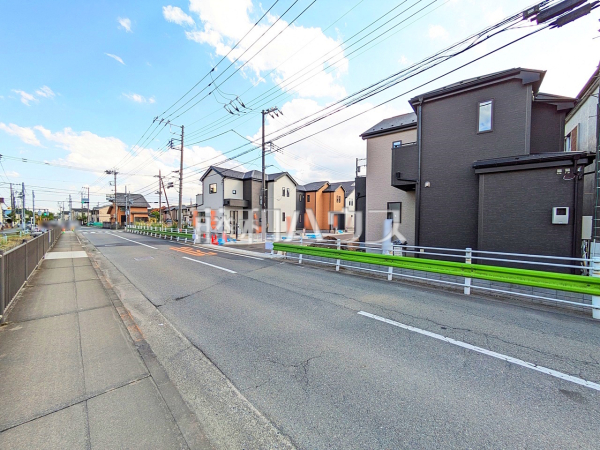 接道状況および現場風景　【昭島市拝島町５丁目】