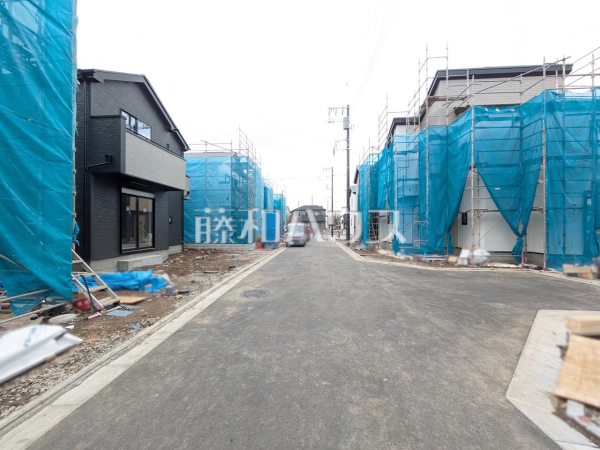 接道状況および現場風景　【昭島市拝島町５丁目】