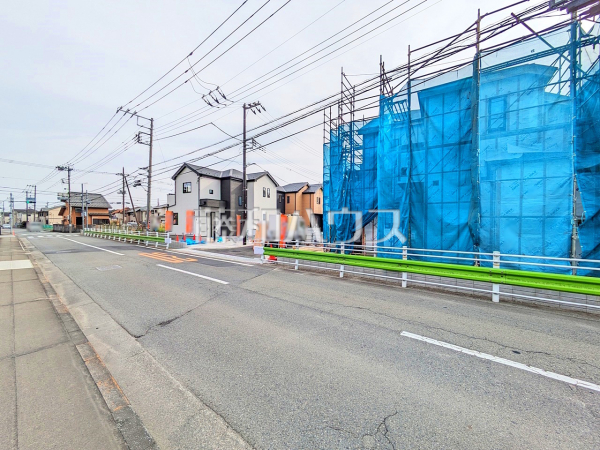 接道状況および現場風景　【昭島市拝島町５丁目】