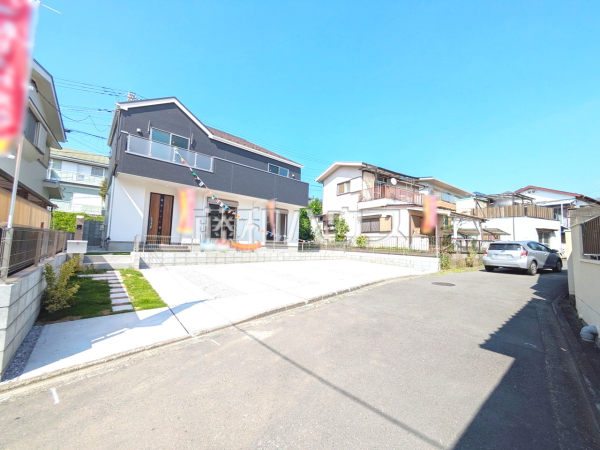 接道状況および現場風景　【八王子市絹ケ丘２丁目】
