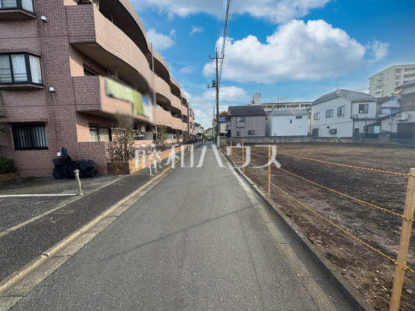 接道状況および現場風景　【練馬区石神井台３丁目】