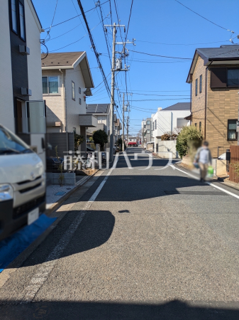 接道状況および現場風景　【練馬区石神井台５丁目】