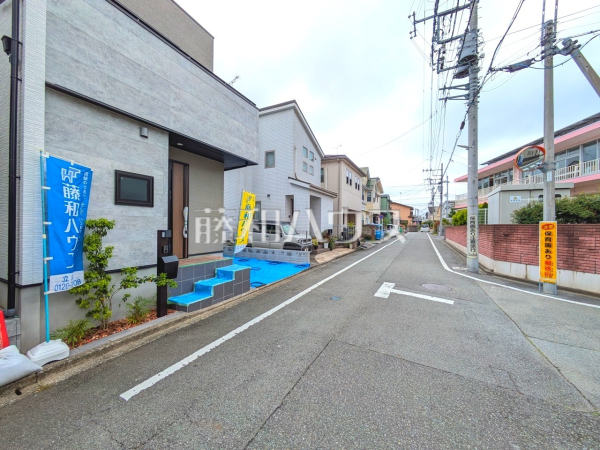 接道状況および現場風景　【昭島市昭和町３丁目】