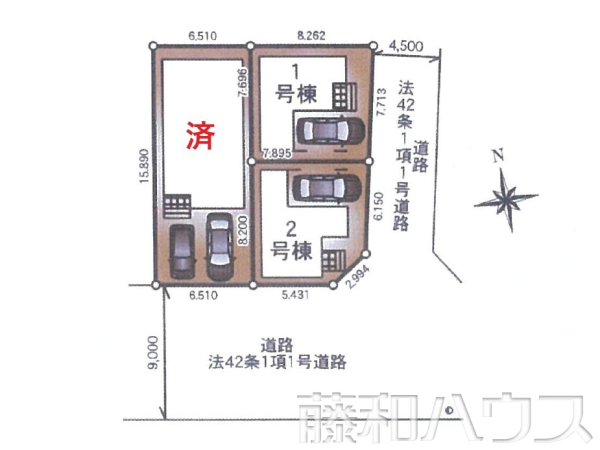 全体区画図　【名古屋市守山区吉根南】