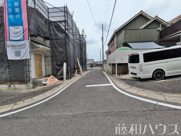 接道状況および現場風景　【名古屋市守山区吉根南】