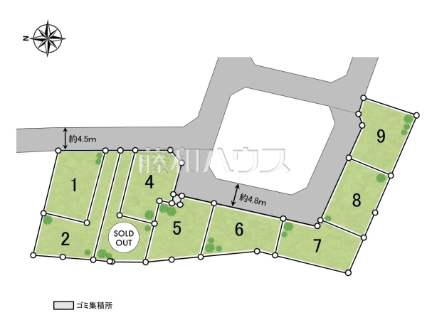 全体区画図　【新座市畑中２丁目】 周辺環境はもちろん、日当たりや設備仕様など、実際に行ってみないと分からないことも多くございます。営業担当がご案内いたしますので、お気軽にお問い合わせください 