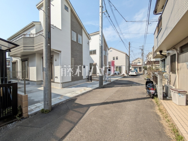 接道状況および現場風景　【小金井市東町５丁目】