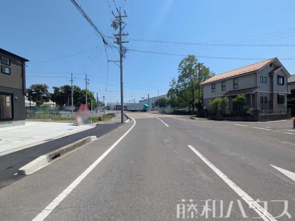 接道状況および現場風景　【春日井市上田楽町】