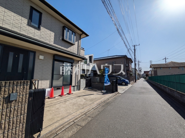 接道状況および現場風景　【三鷹市深大寺２丁目】