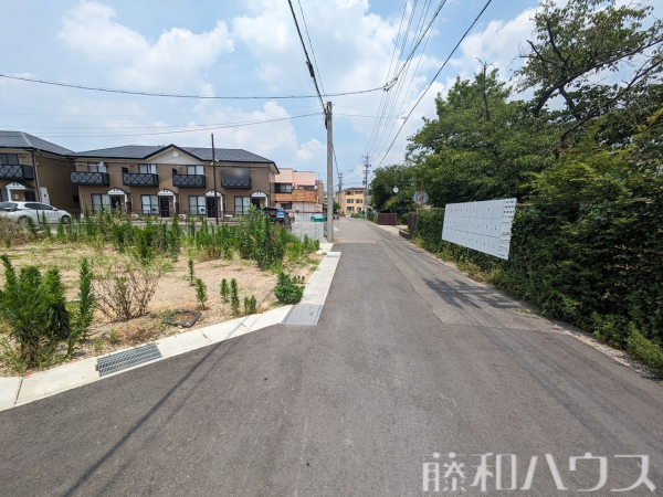 東側　接道状況および現場風景　【春日井市宮町字宮町】