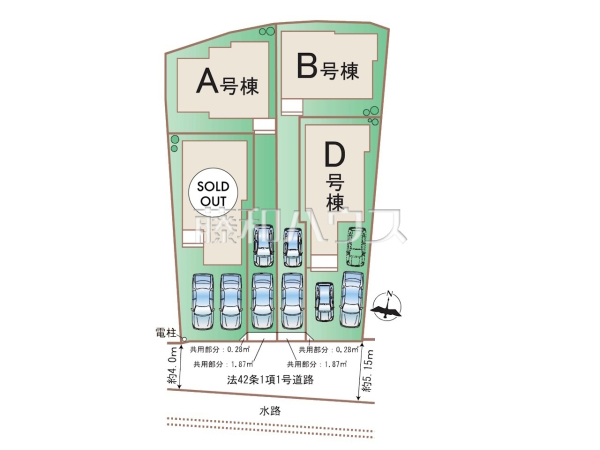 全体区画図　【福岡市早良区飯倉４丁目】