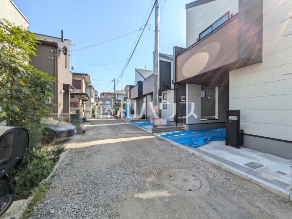 接道状況および現場風景　【小平市学園西町２丁目】