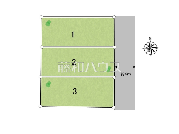 全体区画図　【小平市学園西町２丁目】