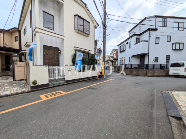 接道状況および現場風景　【新座市野寺２丁目】