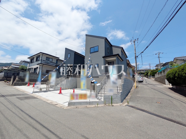 1号棟　接道状況および現場風景　【福岡市西区野方５丁目】