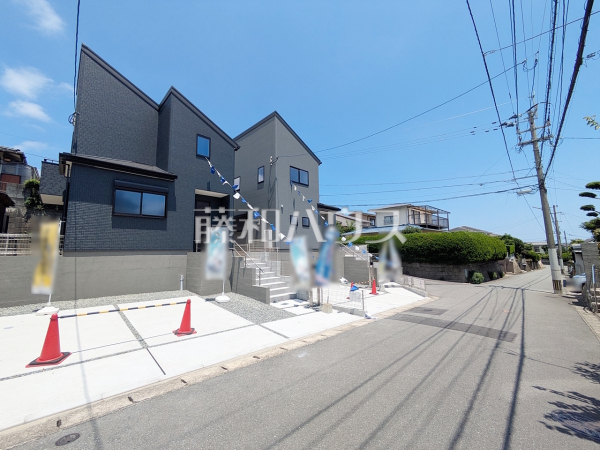 2号棟　接道状況および現場風景　【福岡市西区野方５丁目】