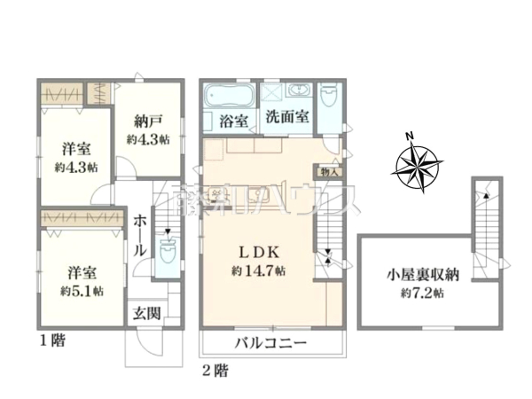 間取図　【小金井市前原町１丁目】