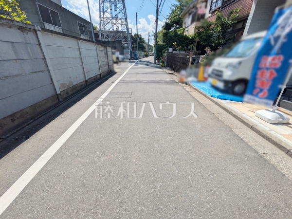 接道状況および現場風景　【練馬区関町東１丁目】
