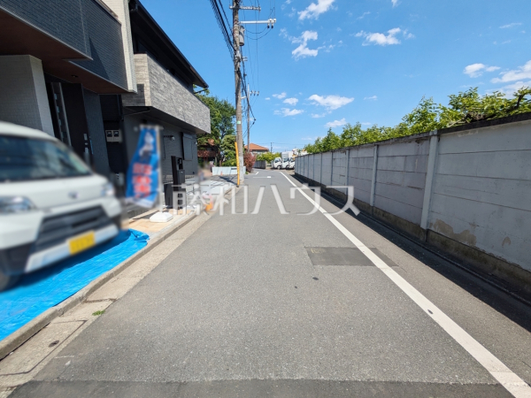 接道状況および現場風景　【練馬区関町東１丁目】