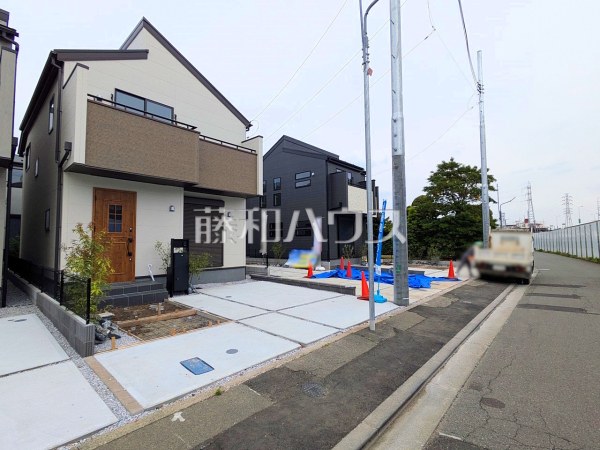 接道状況および現場風景　【三鷹市北野１丁目】