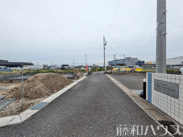 接道状況および現場風景　【名古屋市北区北久手町】