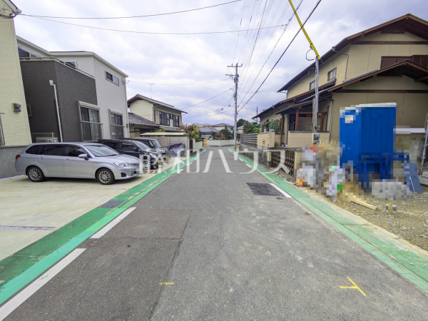 接道状況および現場風景　【福岡市城南区樋井川６丁目】