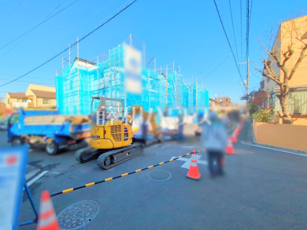 接道状況および現場風景　【新座市片山１丁目】