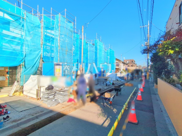 接道状況および現場風景　【新座市片山１丁目】