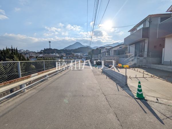 2号棟　接道状況および現場風景　【福岡市西区野方５丁目】