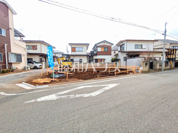 現地写真　【東村山市久米川町１丁目】 建物のプレゼンをさせていただきますので、実際の完成イメージを思い描いていただくことができます。お気軽にお問合せ下さい。 